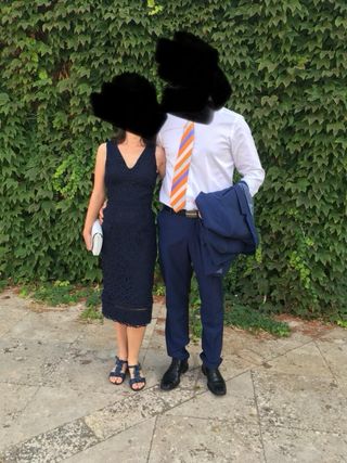 Vestido Massimo Dutti azul XS