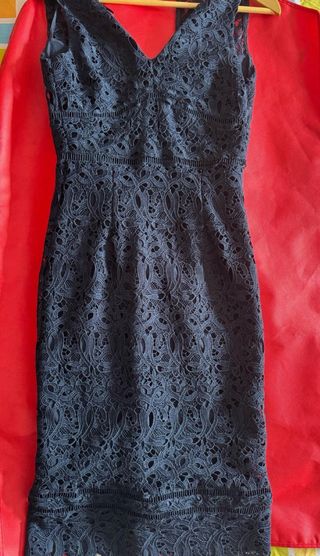 Vestido Massimo Dutti azul XS