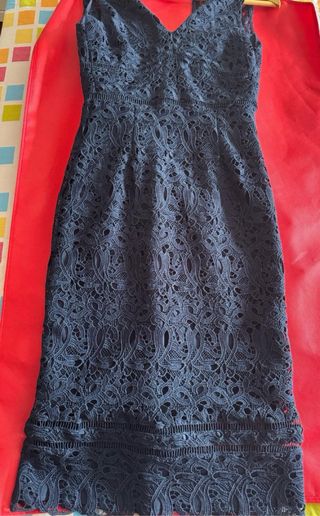 Vestido Massimo Dutti azul XS