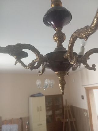 Lampara techo 5 luces para salón.
