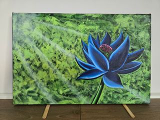 Pintura al óleo Black lotus Magic the gathering