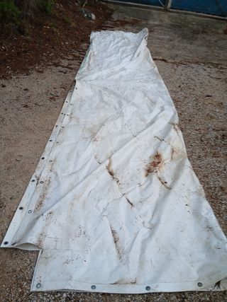 Lona blanca 6x280cm usada