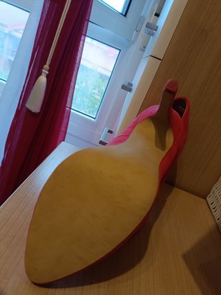 Zapatos tacón rosa chicle
