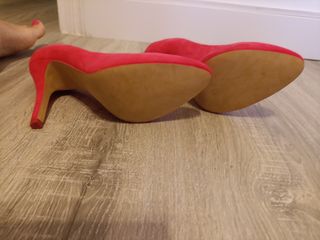 Zapatos tacón rosa chicle
