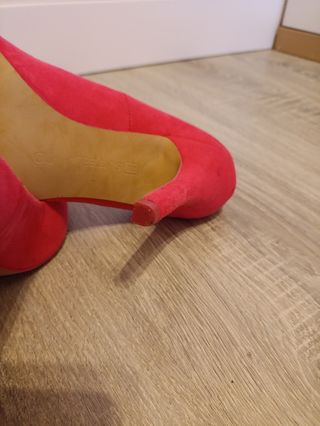 Zapatos tacón rosa chicle