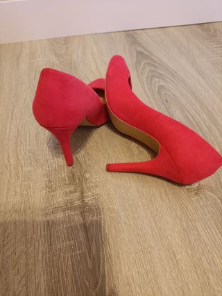 Zapatos tacón rosa chicle