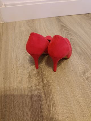 Zapatos tacón rosa chicle