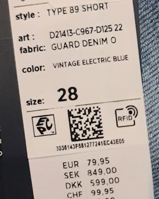 Pantalón Vaquero Hombre Azul