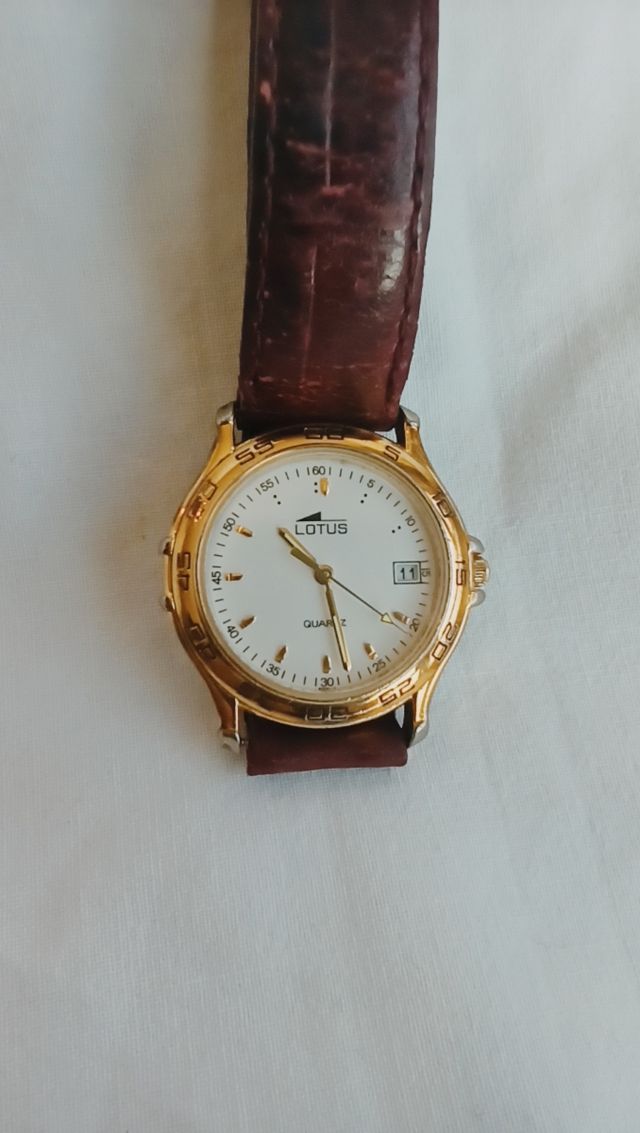 Reloj Lotus 6771 dorado y marrón