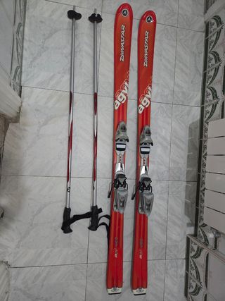 Esquís Dynastar 154 + Bastones