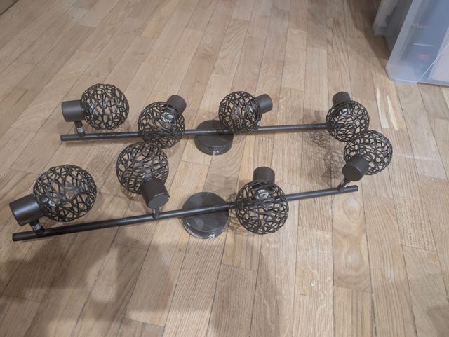 Lamparas plafón metal - Set de 3