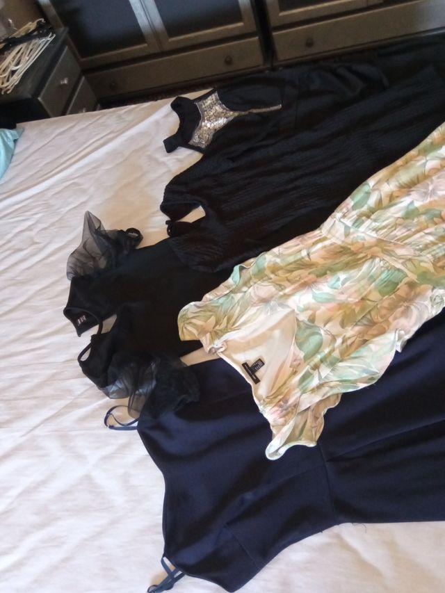 Lote 5 vestidos varios colores