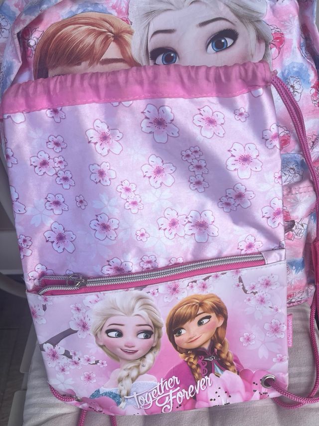 Dos Mochilas Frozen Anna Elsa