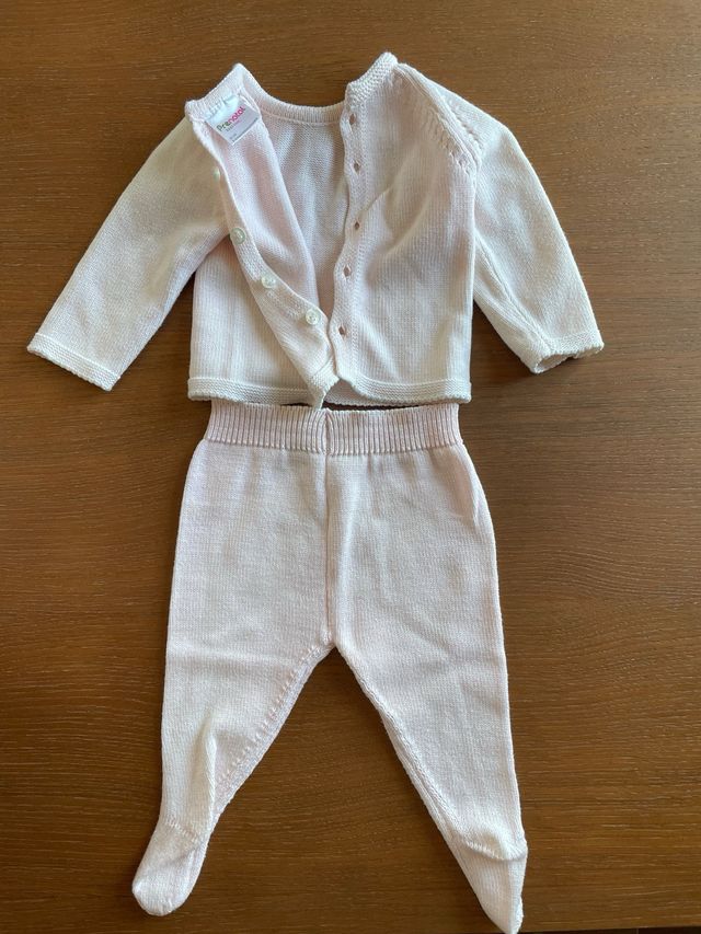 Conjunto bebé niña punto rosa - Prenatal
