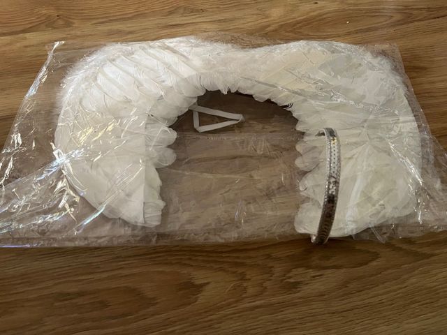 Alas de ángel blancas + diadema