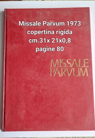 Missale Parvum 1973 - Copertina Rigida