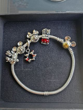 Pulsera Mickey & Minnie plata 925