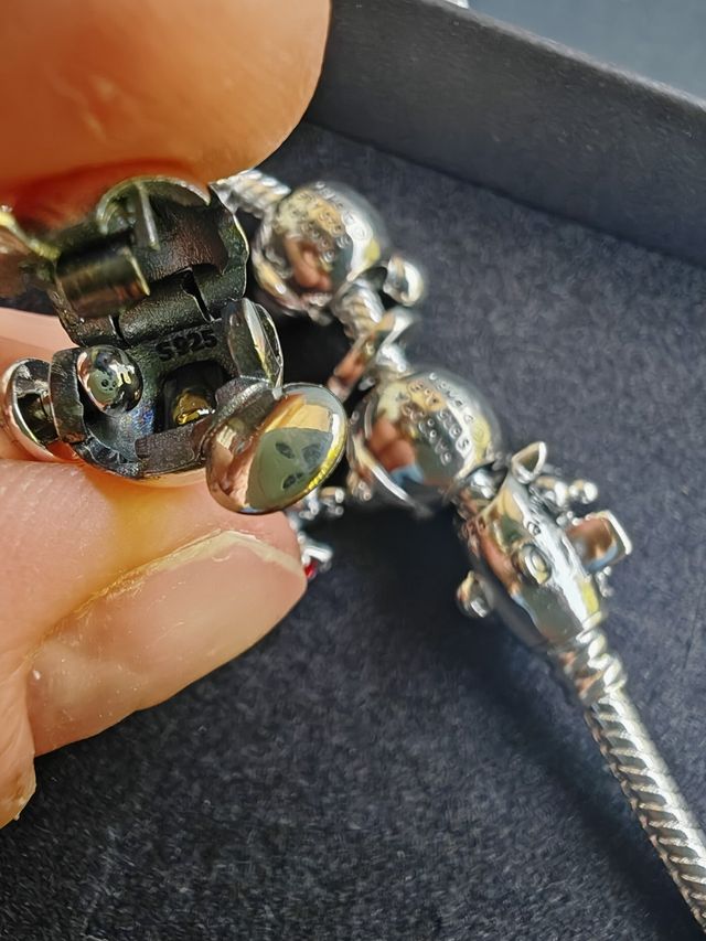 Pulsera Mickey & Minnie plata 925