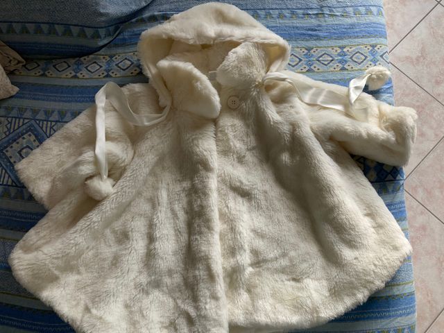Cappotto pelliccia bimba 3-4 anni