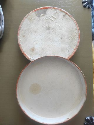 Caja vintage redonda cartón