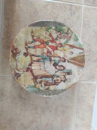 Caja vintage redonda cartón