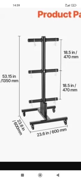 Soporte para pesas - 1350mm