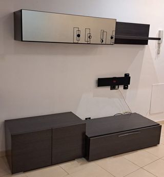 Mueble salón madera