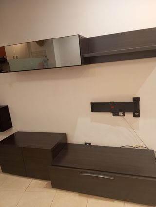 Mueble salón madera