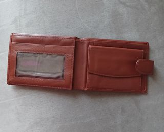 Cartera & Tarjetero Marrón Piel