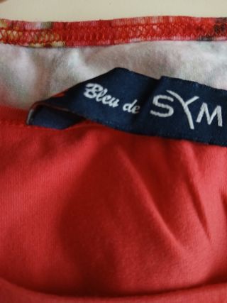 Maglietta donna Bleu de Sym XL - Rossa fantasia 