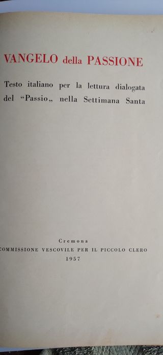 Vangelo della Passione - 1957