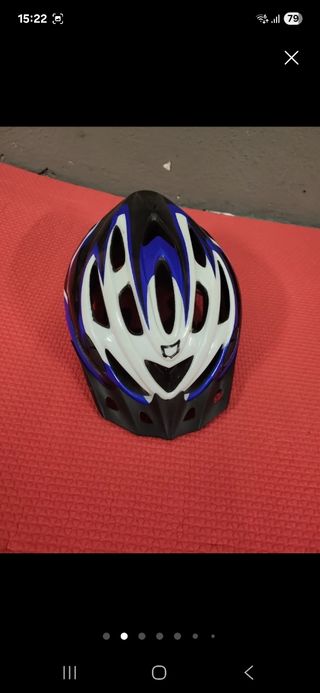 Casco bici MTB Catlike M azul-blanco