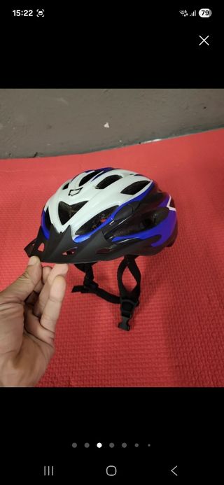 Casco bici MTB Catlike M azul-blanco