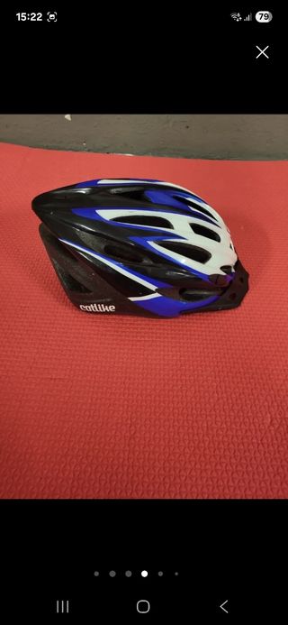 Casco bici MTB Catlike M azul-blanco