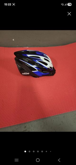 Casco bici MTB Catlike M azul-blanco