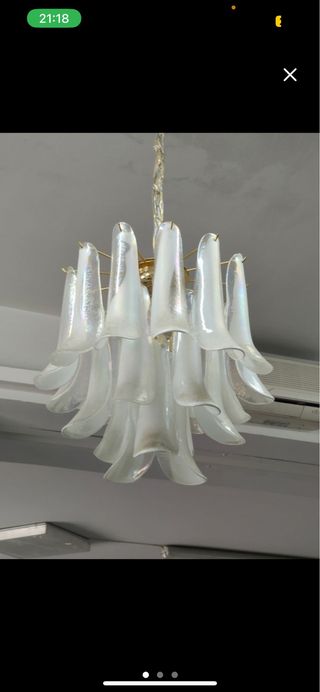 Lampara colgante veneciana cristal