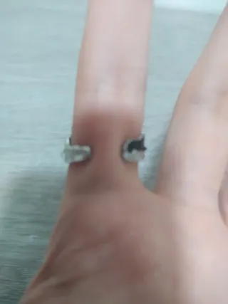 Anillo efecto lava - Ajustable, unisex 