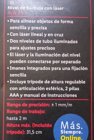 Nivel láser Parkside PLW A3 con trípode