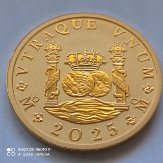 Onza Oro 2025 - Moneda Columnario.