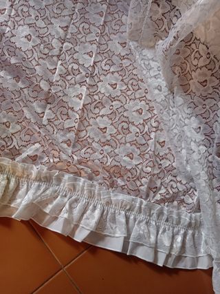 Tende pizzo bianche - 2 teli
