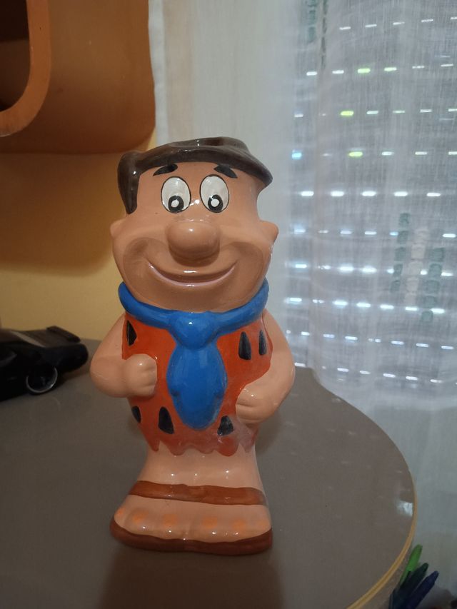 Figura cerámica decorativa Los Picapiedra