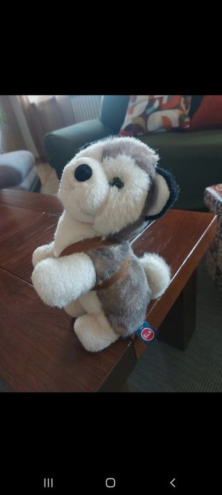 Peluche Husky Trudy Vintage 80s