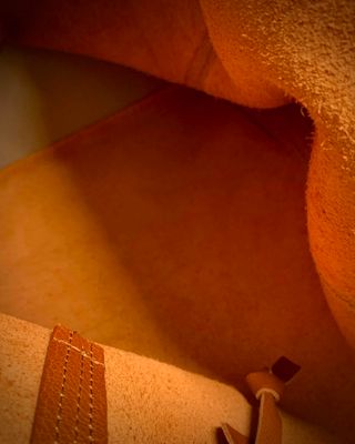 Bolso tote de piel italiana marrón oscuro