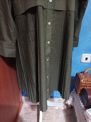 Vestido Zara - Kaki - Talla XL