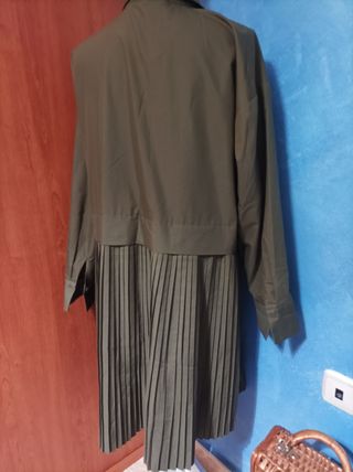 Vestido Zara - Kaki - Talla XL