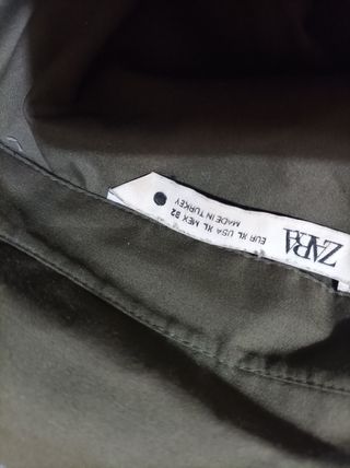 Vestido Zara - Kaki - Talla XL