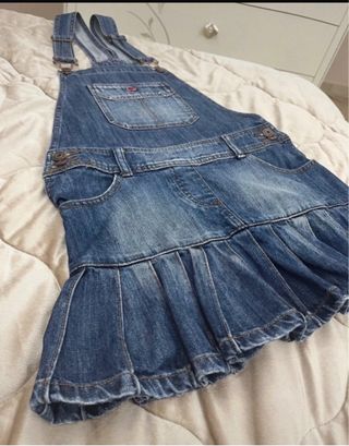 Salopette in Jeans con Minigonna