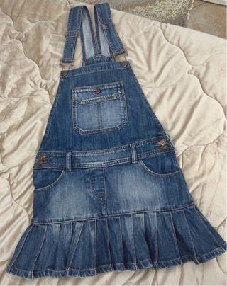 Salopette in Jeans con Minigonna