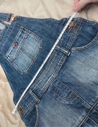 Salopette in Jeans con Minigonna