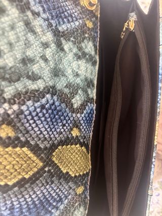 Bolso Serpiente Azul-Verde